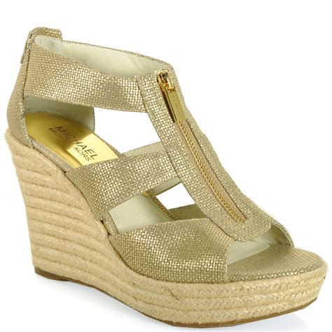 michael kors blaze wedge|michael kors zipper wedges.